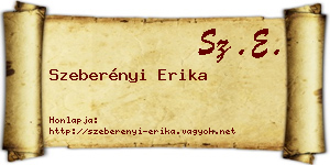 Szeberényi Erika névjegykártya