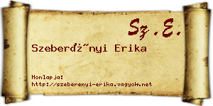 Szeberényi Erika névjegykártya